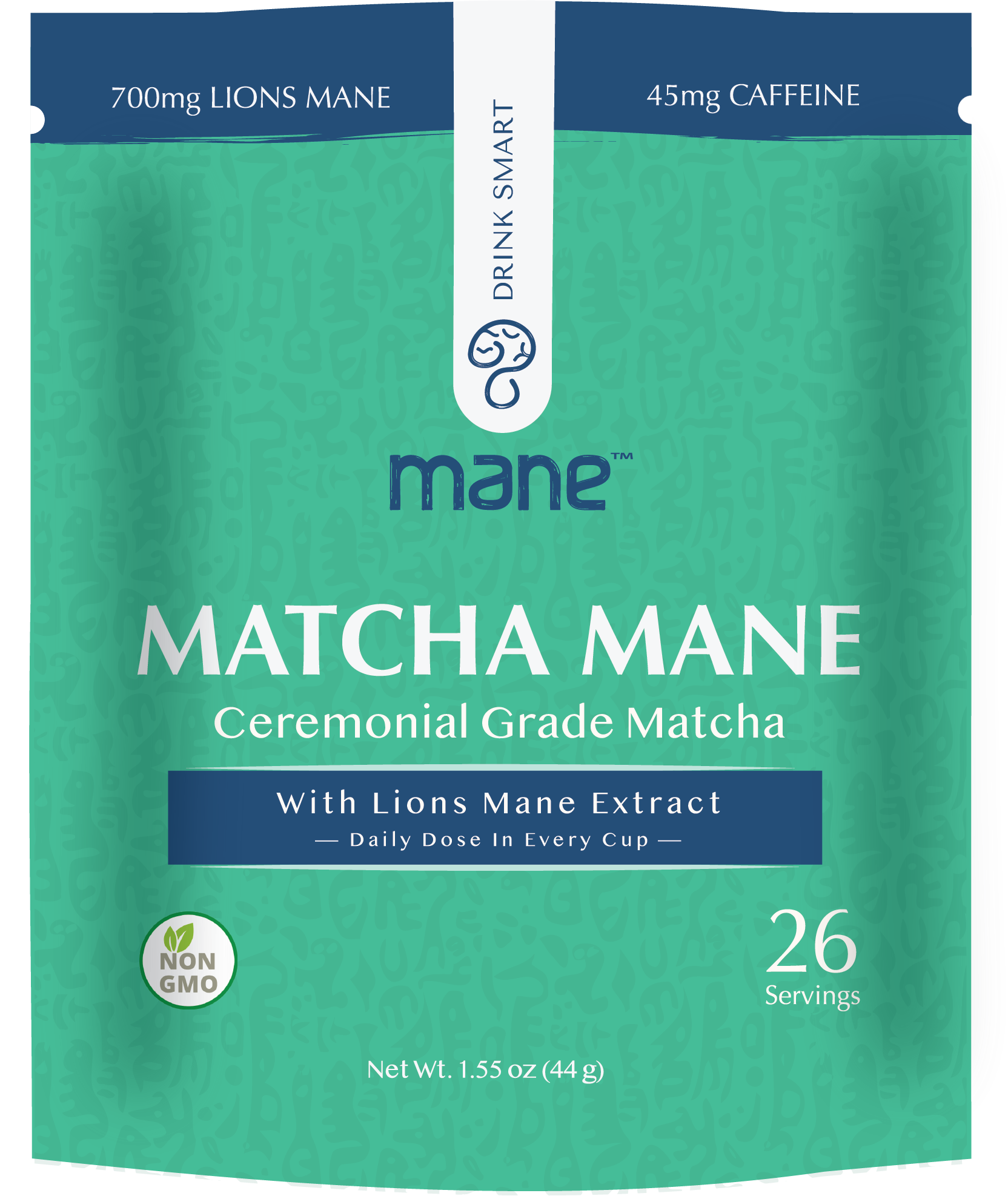 Matcha Mane mockup packaging